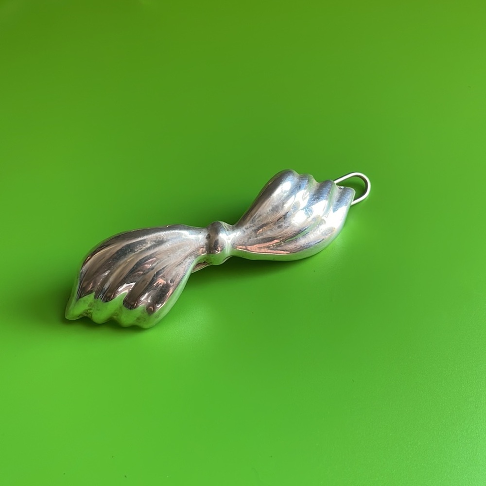 [Vintage] Sterling Silver Bow Barrette